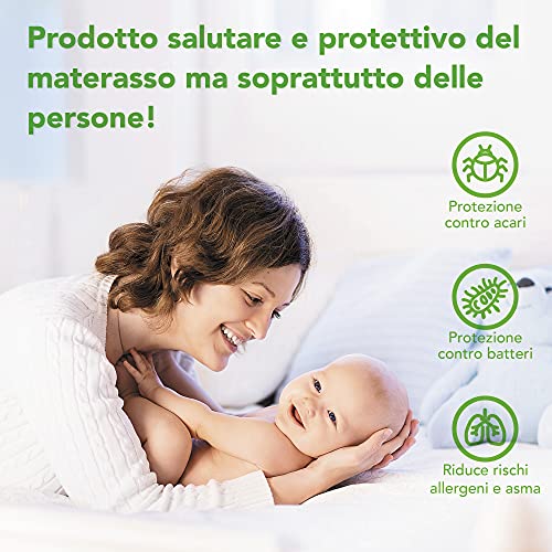 Coprimaterasso Matrimoniale Impermeabile 160 X 190 - Tessuto Spugna Di Bambù Naturale Super Morbido - Angoli Super Elastici Fino a 30 cm - Rinfrescante, Traspirante,Silenzioso, Antiacaro, Anallergico - Dettaglio recensione 4