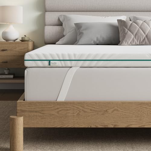 Novilla Topper Matrimoniale 160x190, 7.5cm Memory Foam + Schiuma Alta Densità, Coprimaterasso Morbido Traspirante, Fodera Rimovibile Lavabile per Letto, Campeggio, Ospiti - Design e materiali