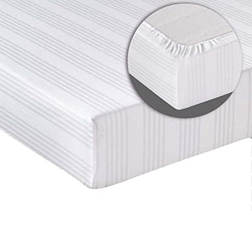 Riad Arredo Coprimaterasso in 100% Cotone Fasciato Sanitario con Angoli Elasticizzati Traspirante - Anallergico Antiacaro Tela Robusta Salva Materasso (Matrimoniale - 180 x 200 + 26 cm Angolo) - Funzionalità e accessori
