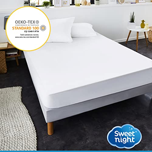 Sweet Night Coprimaterasso singolo 90x190 cm | Impermeabile e antiacaro | Mollettone 100% cotone | Silenzioso e traspirante - Dettaglio recensione 4