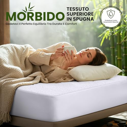 Utopia Bedding Coprimaterasso Matrimoniale Impermeabile 160 x 200 x 30 cm, Viscosa, Oeko-Tex Certified, Proteggi Materasso, Traspirante, Tutto Intorno Elastico - Dettaglio recensione 4