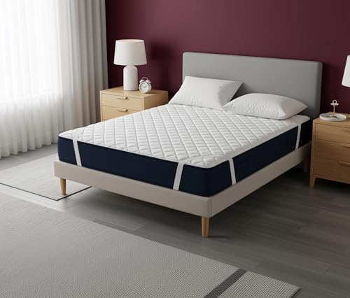 Utopia Bedding Protezione per materasso trapuntata con cinghia elastica 160x200 cm, Coprimaterasso fino a 30 CM di profondità, Topper per letto (Bianco) - Prova pratica