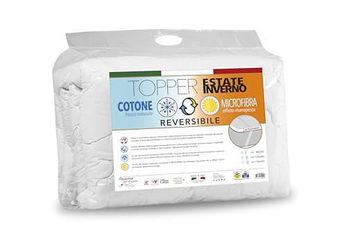 V.I.P. Very Important Pillow Topper Reversibile Estate/Inverno Matrimoniale 170x200 500 gr - Design e materiali