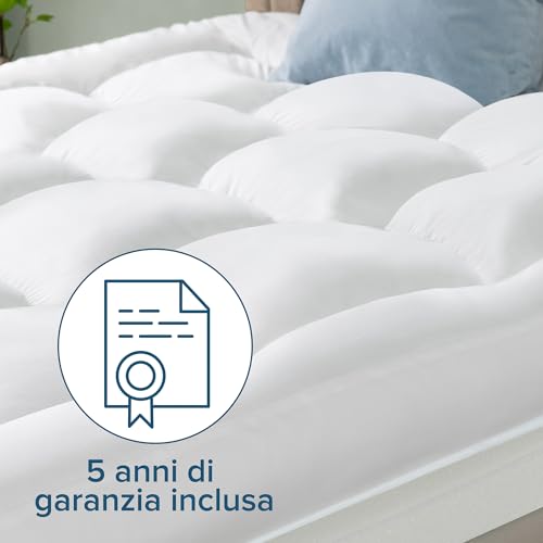 Zinus Topper Memory Foam 160x190 - Spessore 10 cm - Design a Celle Aperte - Certificato OEKO-TEX - Traspirante ed Ergonomico - Durezza Media - Lavabile in Lavatrice - Funzionalità e accessori